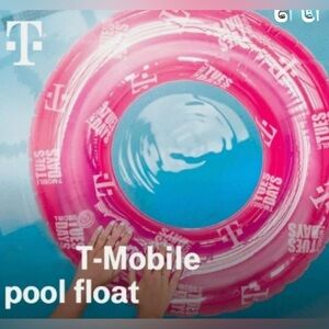 T-Mobile Logo Pink Inflatable Pool Float Tube
